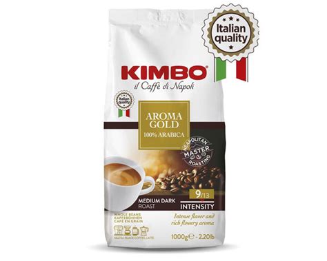 Купить Кофе в зернах Kimbo Aroma Gold 100% Arabica, 1 кг (Кимбо) по ...