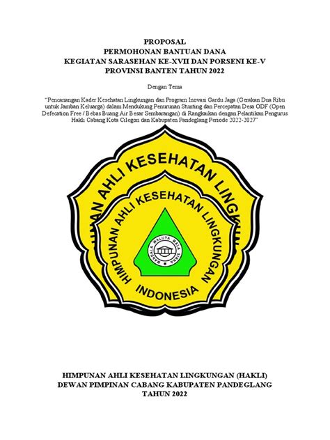 Proposal Permohonan Dana Pdf