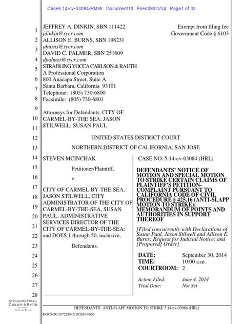 PDF Mcinchak Defendants Notice Of Motion And Special Motion To