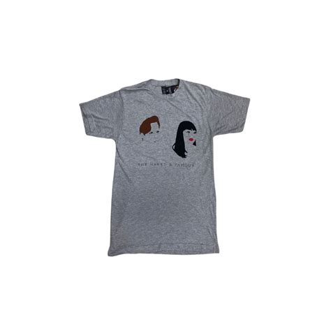 Jual Kaos Band The Naked Famous Stripped Concert Tour Tshirt Heather