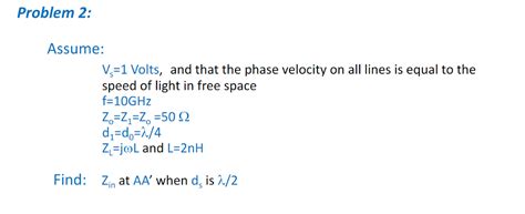 Solved Review on Transmission Lines Consider the following | Chegg.com