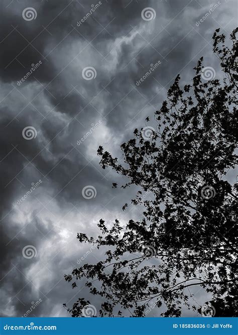 Ominous Sky Stock Photo Image Of Ominous Wind Clouds 185836036