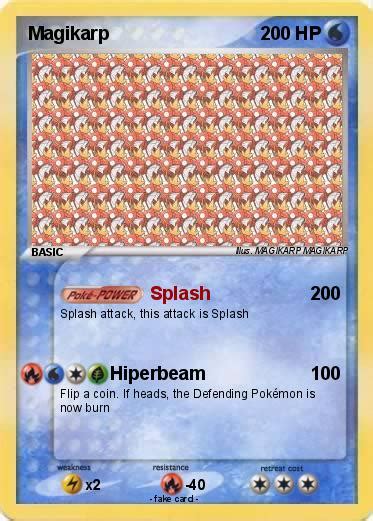 Pokémon Magikarp 666 666 Splash My Pokemon Card