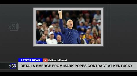 Details Emerge From Mark Popes Contract At Kentucky Youtube