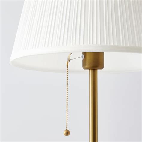 ÅRSTID Golvlampa, mässing, vit - IKEA