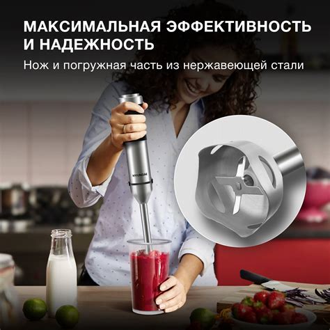 Блендер погружной Hyundai HYB-H5231 черный — купить по доступной цене в ...