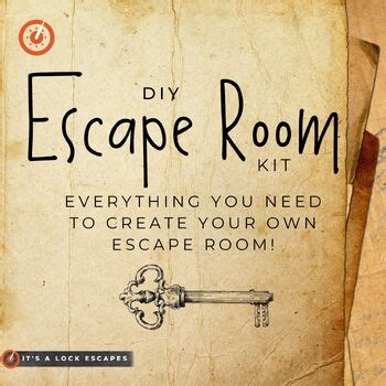 Create Your Own Escape Room, Free Worksheets , DIY Escape Room Kit