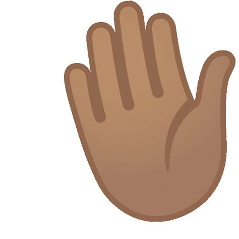 👋🏽 Winkende Hand Medium Teint Auf Noto Color Emoji Animated 150