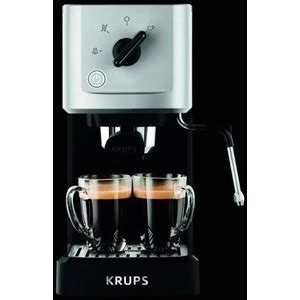 Krups XP3440 Espresso Machine Stainless Steel 1.1L - Black - EU PLUG