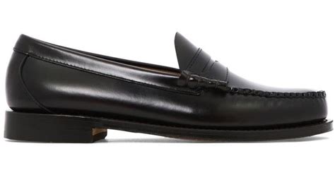 G H Bass And Co Weejun Larson Heritage Loafers In Black For Men Lyst