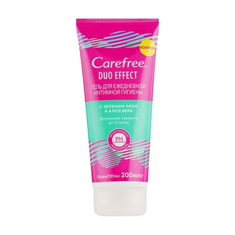 Гель для інтимної гігієни Carefree Duo Effect із зеленим чаєм і алое ...