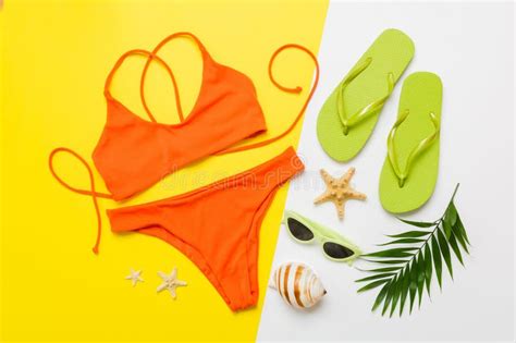 Traveler Accessories Women Summer Bikini Set Swimsuit On Table