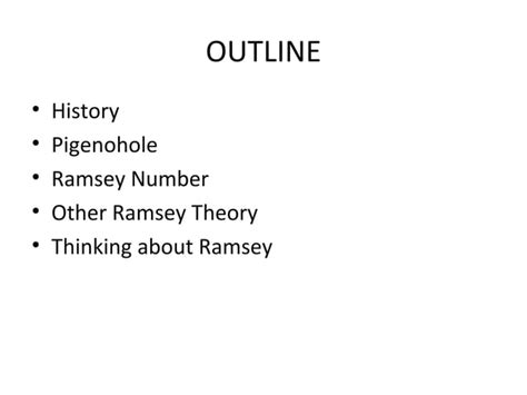 Ramsey Theory PPT