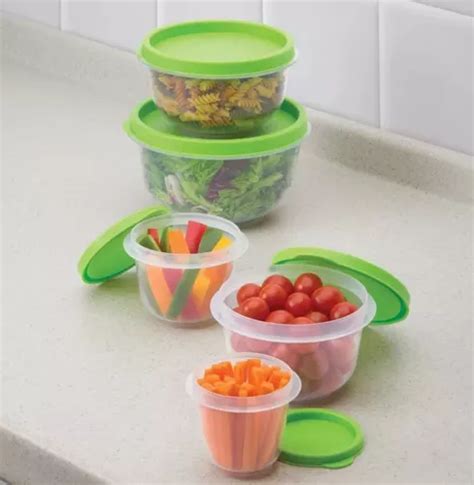 Set Bowls Transparente 5 Contenedores Alimentos Betterware Meses Sin