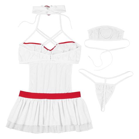 Women Costume Lingerie Naughty Nurse Uniform Outfit Set Adult Cosplay Nightwear EBay