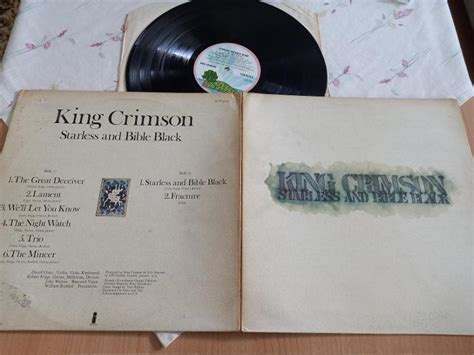 King Crimson Starless And Bible Black Island Orig Anglia Aukro