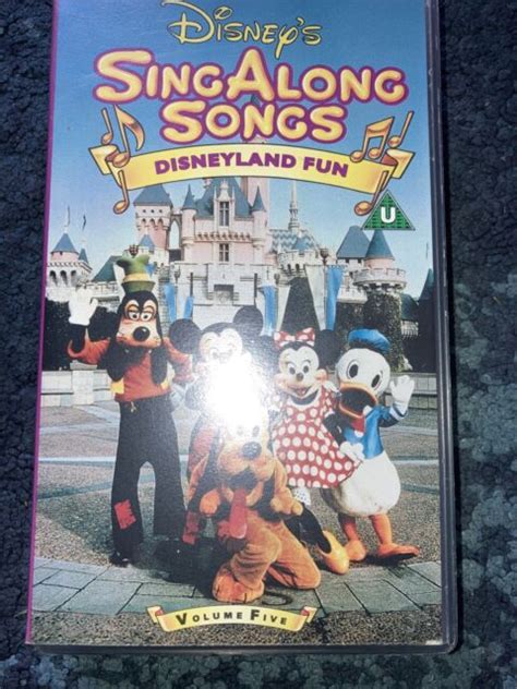 Disney sing along songs disneyland fun vhs with microphone - donmumu