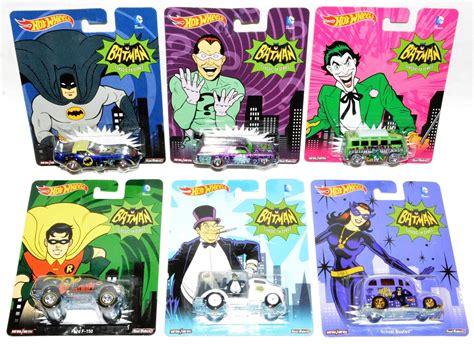 2015 Hot Wheels Pop Culture DC Comics Batman Set Universal Classic Toys