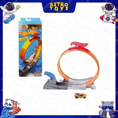 Promo Hot Wheels Classic Stunt Track Set Loop Star Vertical Launch Electric Tower Jalur Lintasan