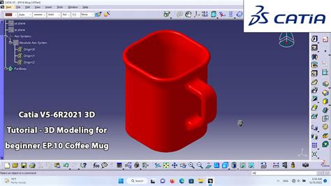 Catia V R D Tutorial D Modeling For Beginner Ep Coffee Mug