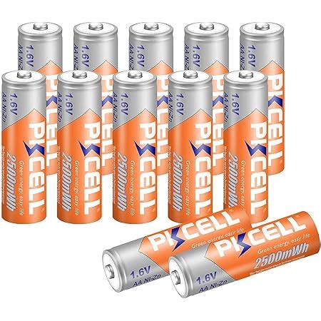 Pile Aa Batterie Ricaricabili Nizn Volt Mwh Per Stilo