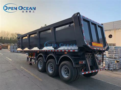 Hot Sale 3axle Dump Tipper Cargo Flatbed Heavy Truck Semi Trailer