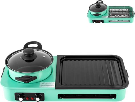 Amazon Hot Pot With Grill Electric Hot Pot And Frying Pan Detachable Shabu Shabu Pot With