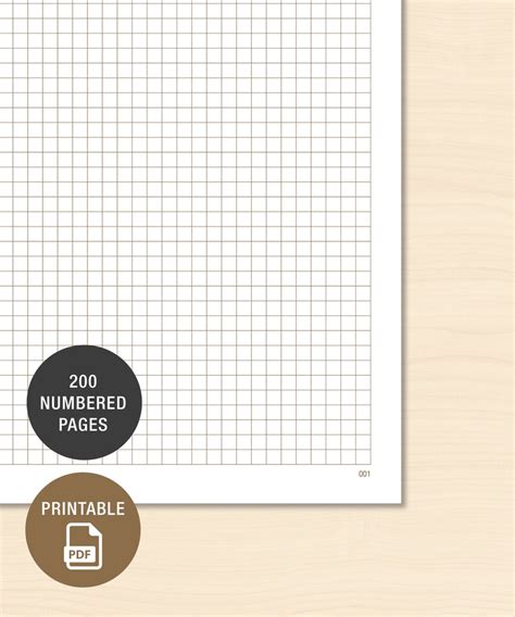 Bullet Journal Graph Paper Printable Graph Paper Numbered Pages