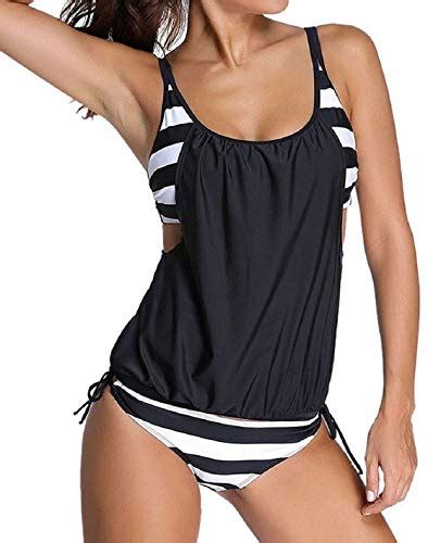 Tuopuda Donna Costumi Da Mare Tankini Avvolgere Senza Ferretto Bikini Imbottito Della Spiaggia