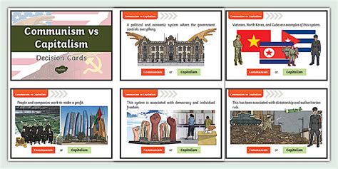 Gr 9: Communism vs Capitalism: Decision Cards (teacher made)