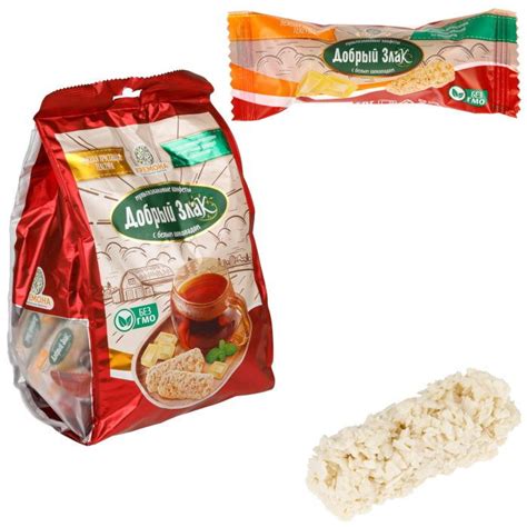 ДОБРЫЙ ЗЛАК Мультизлаковые конфеты с белым шоколадом, 400 г - купить с ...