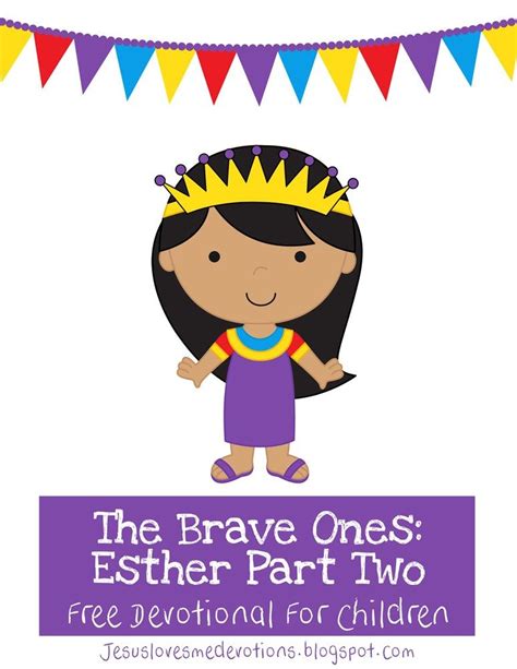 Free Devotional For Children Of Queen Esther Bible Study For Kids