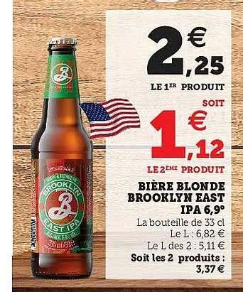 Promo Bi Re Blonde Brooklyn East Ipa Chez Super U Icatalogue Fr