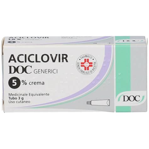 Aciclovir Doc 5 Crema 3g Per Herpes Labiale