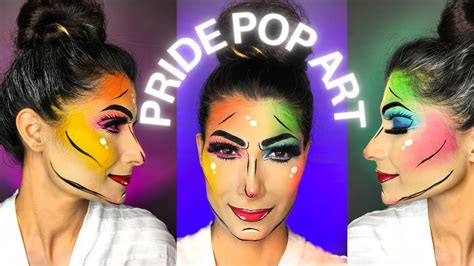 Pride Month Viral Makeup Tutorial 2021 I Rainbow Pop Art Makeup I Pride