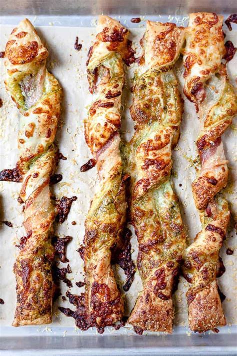 Super Easy Bacon Wrapped Puff Pastry Cheese Straws Savvy Bites