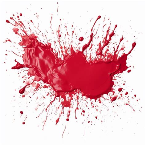 Premium Ai Image Colorful Splats On White With Painted Blots