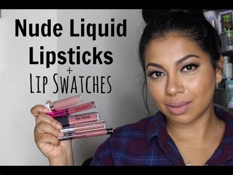 Nude Liquid Lipsticks Indian Asian Olive Skin Lip Swatches Missbeautyadikt