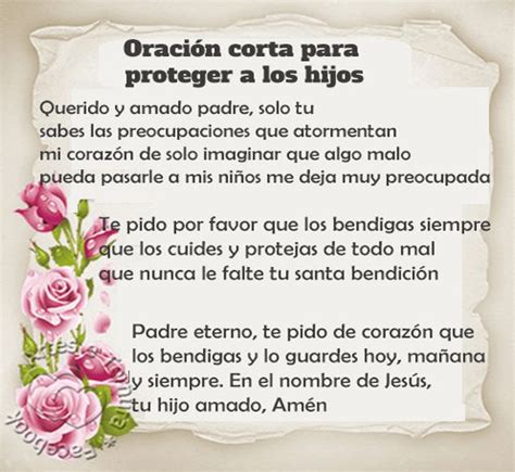 Oración De Protección Para Mis Hijos Esbiblia