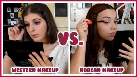 Korean Vs Western Makeup Celebrity Edition Youtube