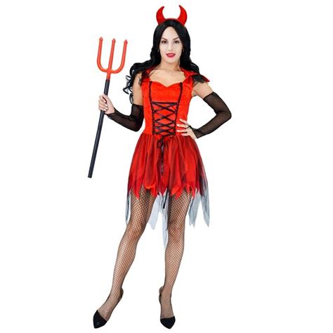 Fallen Dark Angel Cosplay Devil Costume Halloween Lady Girls Wicked