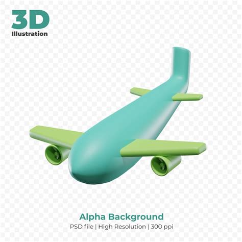 Premium Psd 3d Flight Friendly 300 Ppi High Resolution