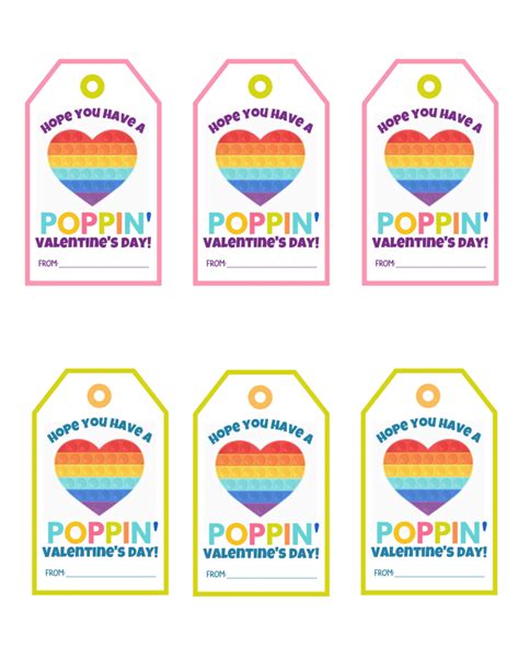 Have a Poppin Valentines Day Pop It Printable Card - Educational Images
