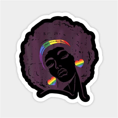 Lgbt Black Woman Rainbow Gay Pride Lgbt Girls Lgbt Black Woman Rainbow Gay Pride Lgbt Magnet