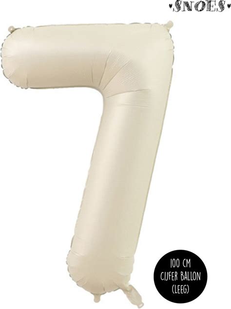 Cijfer Helium Folie Ballon XL Jaar Cijfer Beige Caramel Satijn Nude Bol
