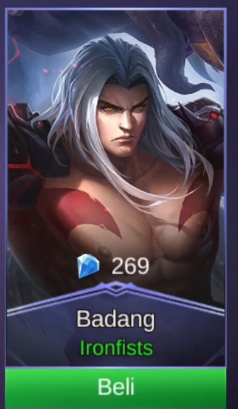 Beli Skin Ironfists Skin Badang Mobile Legends Terlengkap Dan