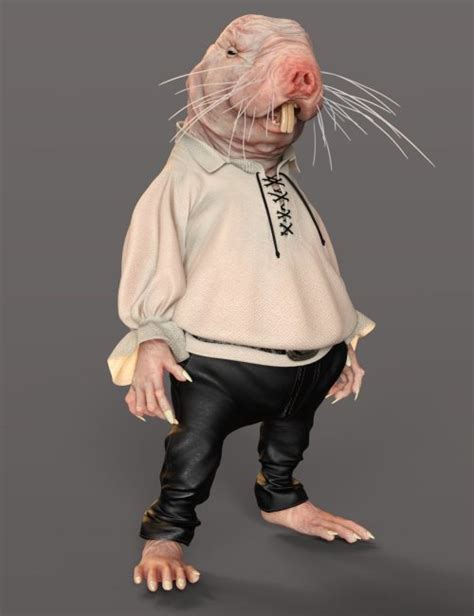 Storybook Naked Mole Rat For Genesis Male D Models For Daz Studio And Poser