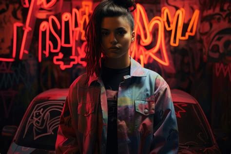 Premium AI Image Poster Of Latina Brunette Beautiful Illustration Picture Generative AI