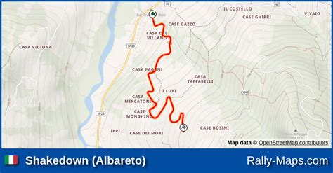 Shakedown Albareto Stage Map Rally Internazionale Del Taro 2023