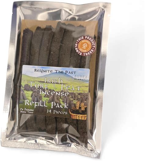 irish turfpeat incense refill pack  pc  authentic smell